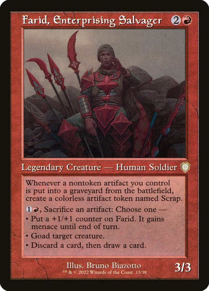 Farid, Enterprising Salvager brc 13