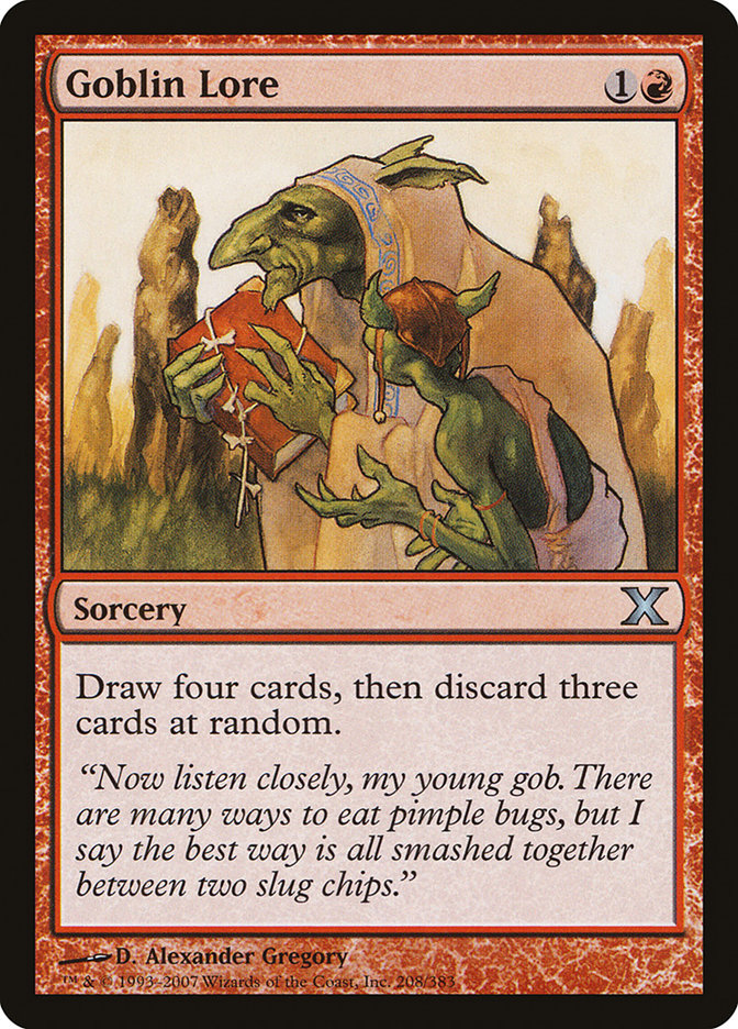 draw four cards mtg Goblin Lore – Moon MTG