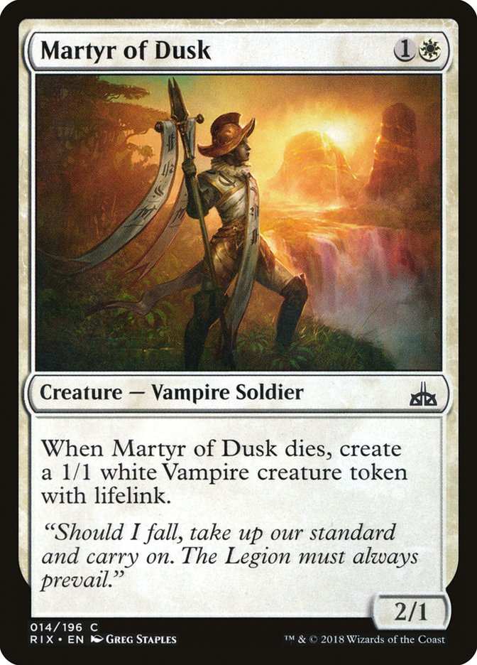 Martyr of Dusk rix 14