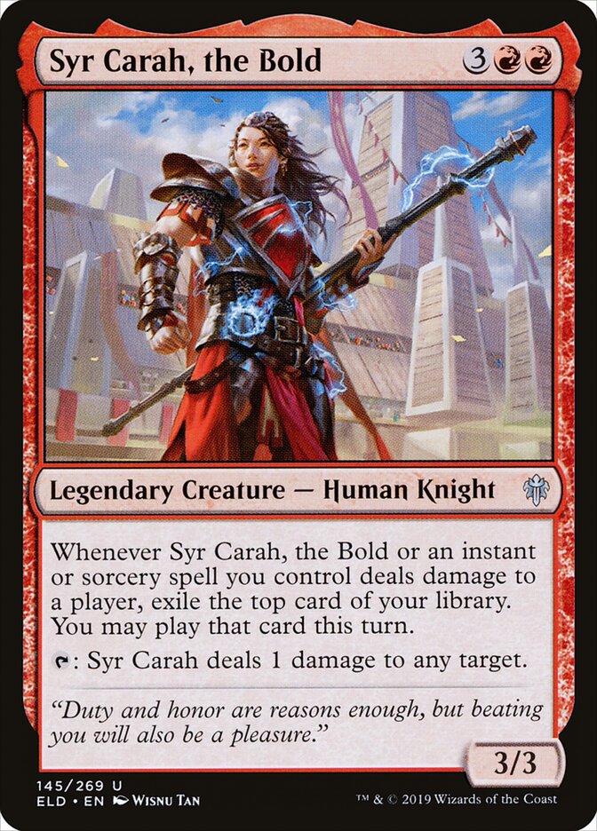 Syr Carah, the Bold eld 145