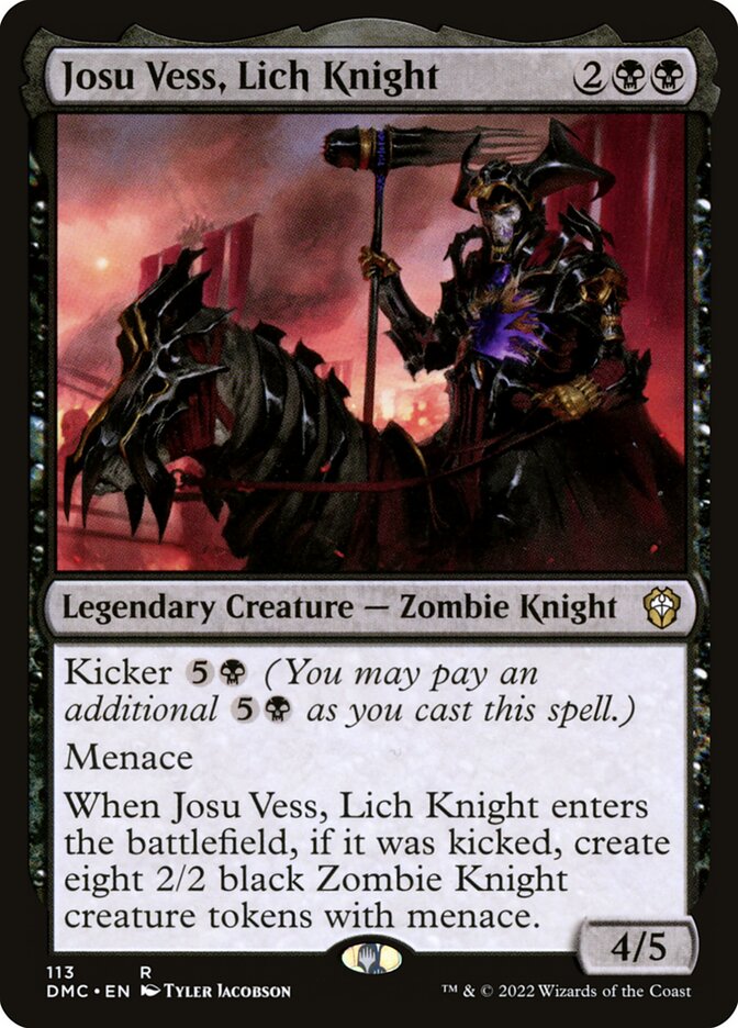 Josu Vess, Lich Knight dmc 113