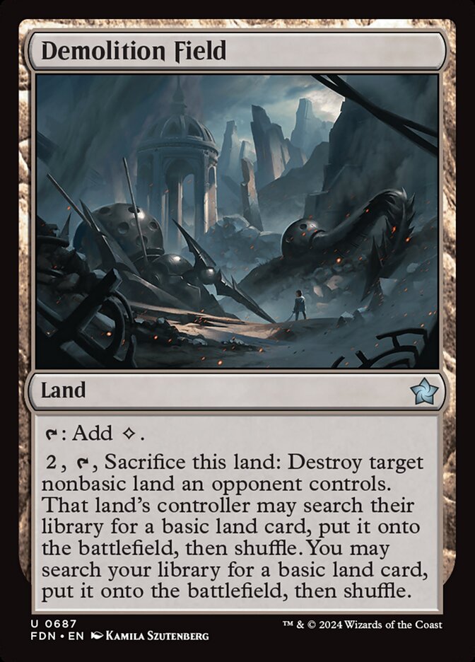 Demolition Field fdn 687