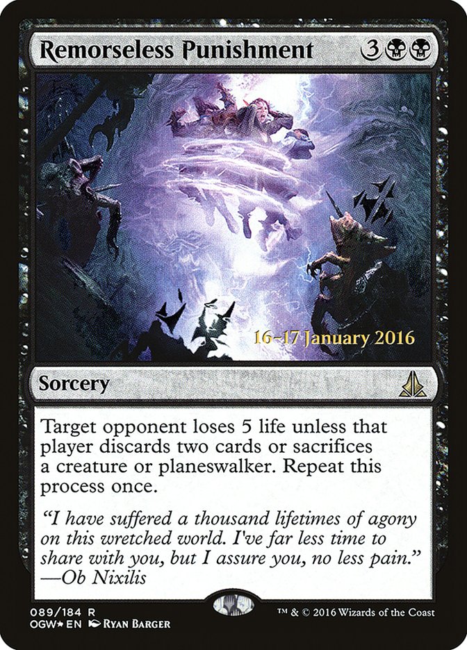 Remorseless Punishment pogw 89s