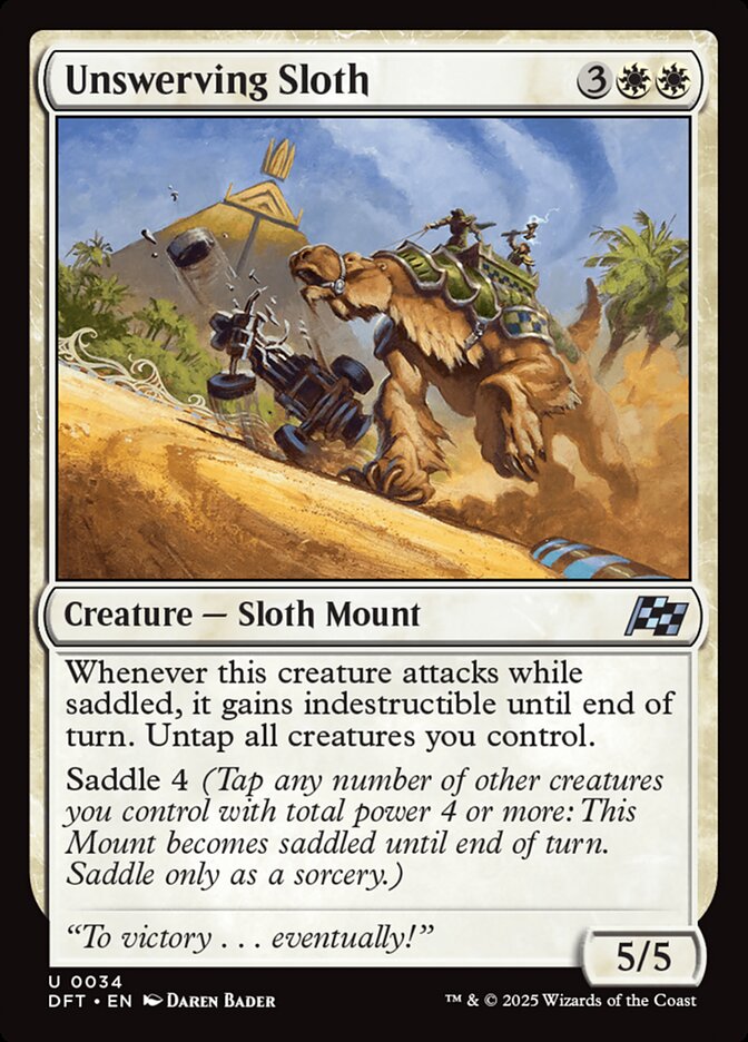 Unswerving Sloth dft 34
