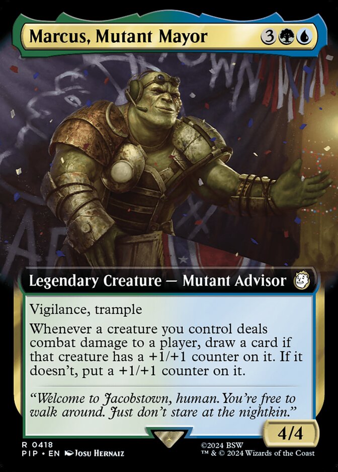 Marcus, Mutant Mayor pip 418