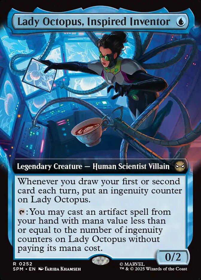 Lady Octopus, Inspired Inventor - MTG Single Card | Moon MTG Lady Octopus, Inspired Inventor - MTG Single Card | Moon MTG
