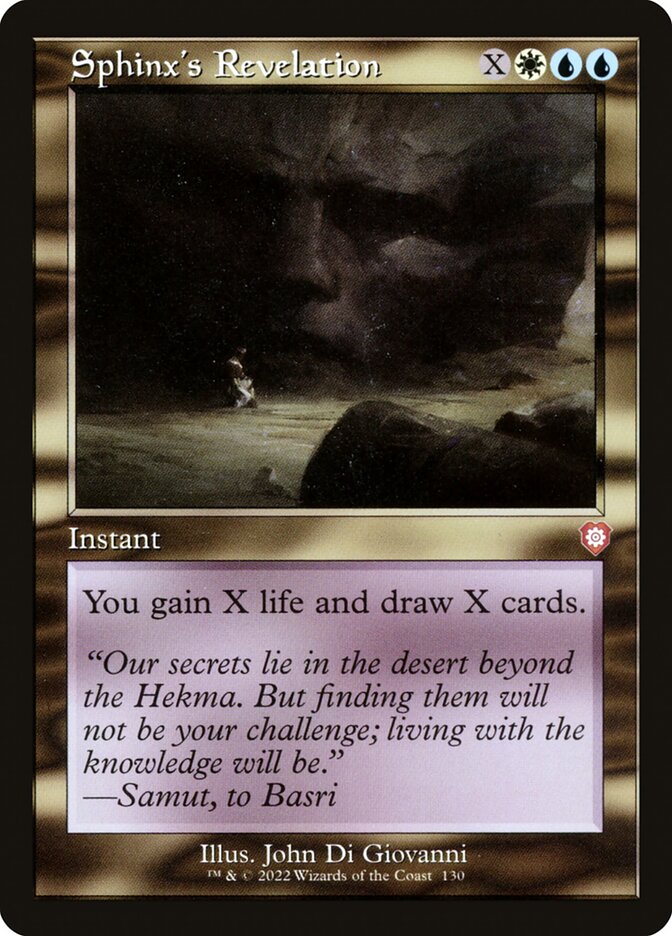 Sphinx's Revelation brc 130
