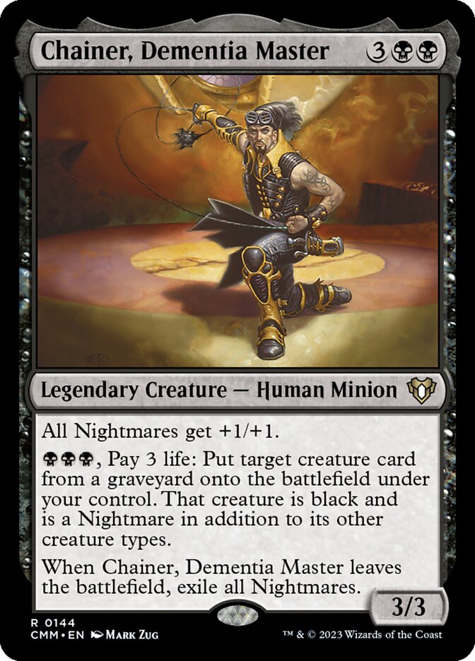nightmare moon mtg card Chainer, Dementia Master - MTG Single Card