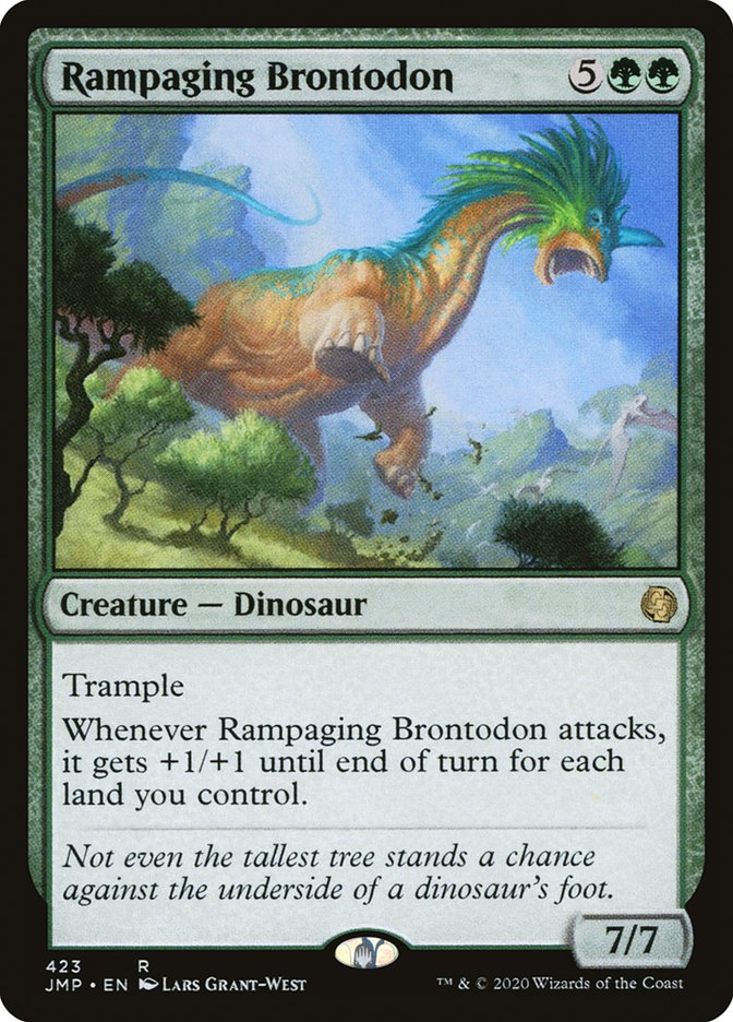 Rampaging Brontodon jmp 423