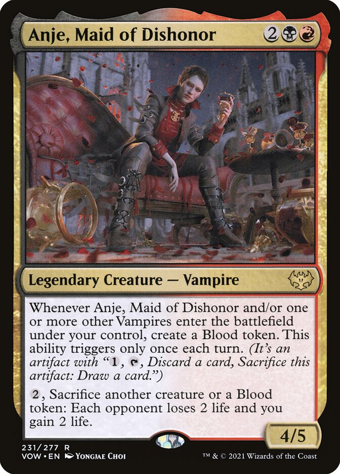 Anje, Maid of Dishonor vow 231