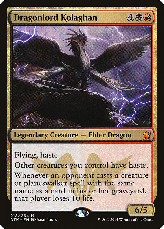 Dragonlord Kolaghan dtk 218