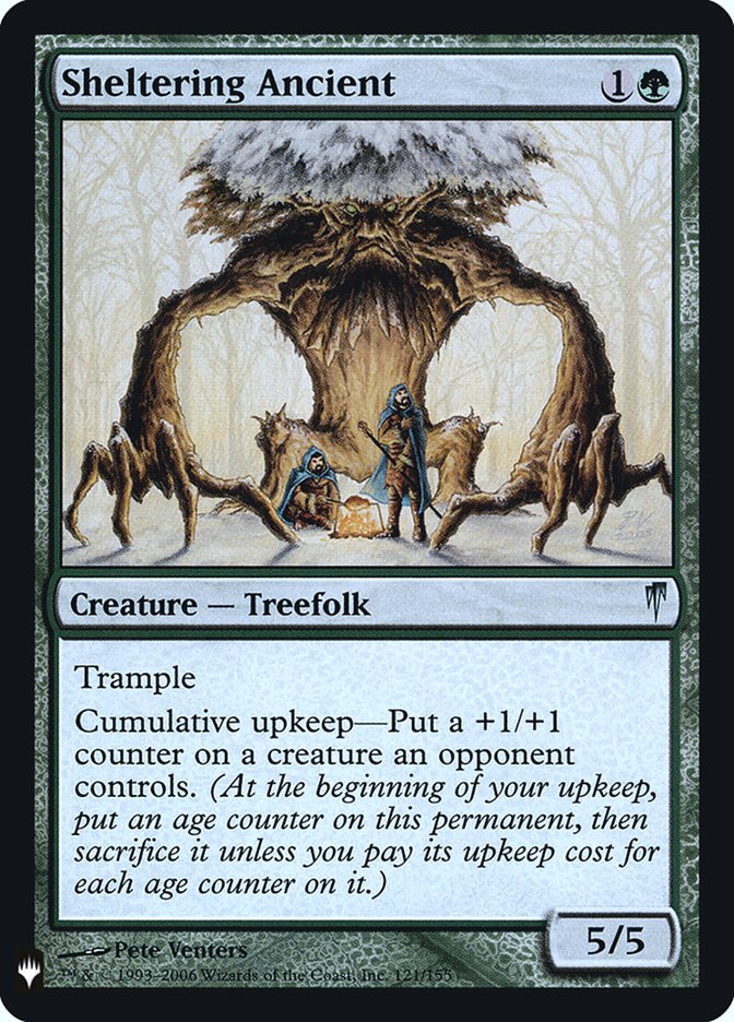 mtg cards with cumulative upkeep Sheltering Ancient - MTG Single Card
