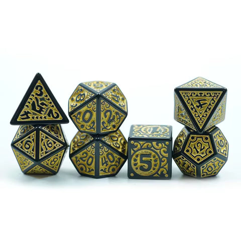 Gold Acrylic Dice Set