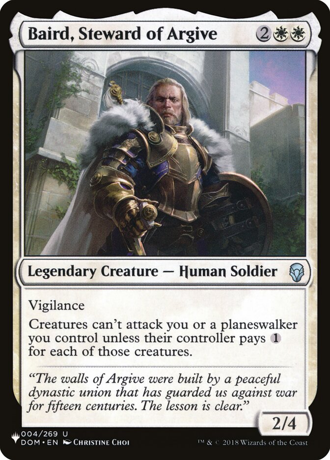 Baird, Steward of Argive plst DOM-4