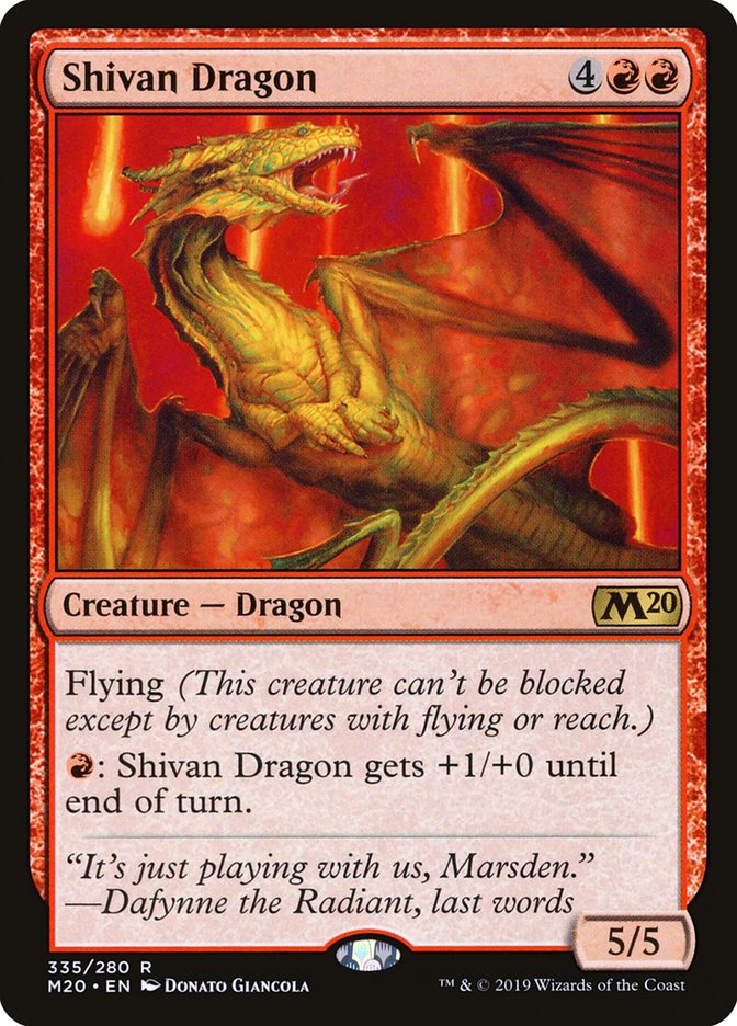 Shivan Dragon m20 335