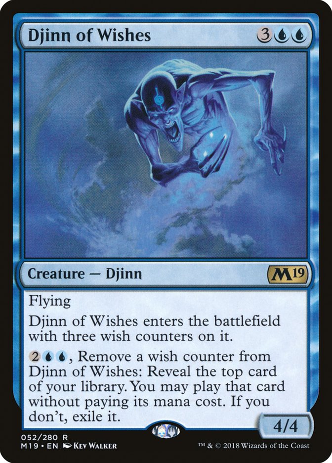 Djinn of Wishes - MTG Single Card