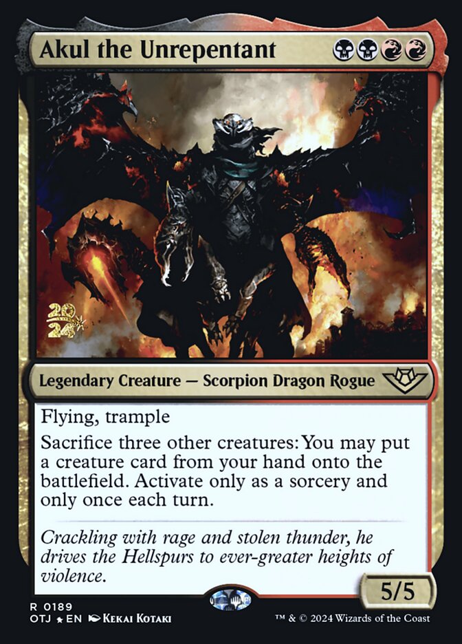 Akul the Unrepentant potj 189s