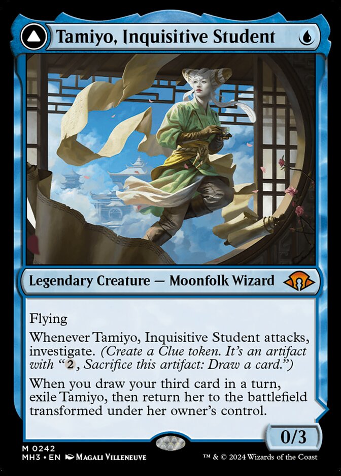 Tamiyo, Inquisitive Student // Tamiyo, Seasoned Scholar mh3 242
