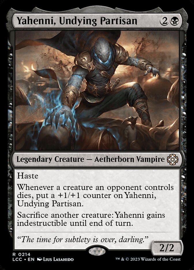 Yahenni, Undying Partisan lcc 214