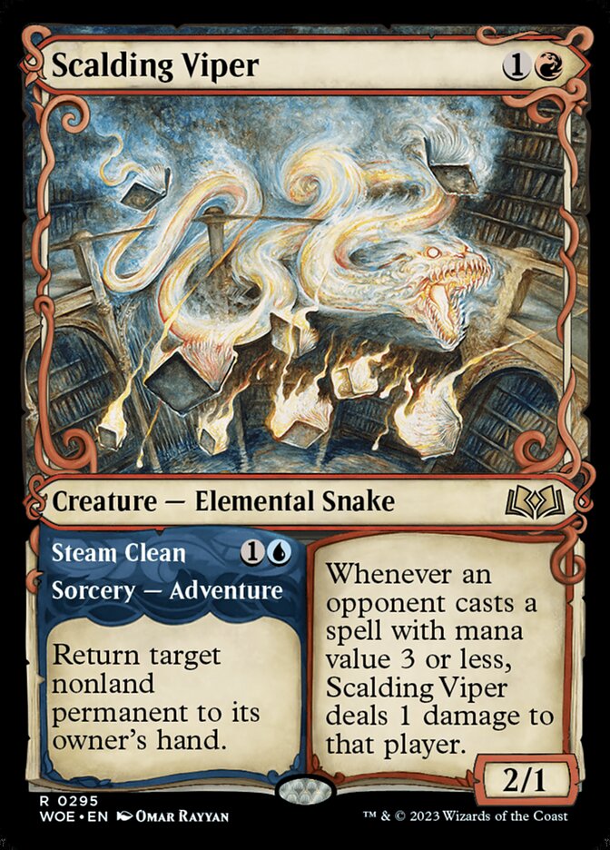 Scalding Viper // Steam Clean - MTG Single Card