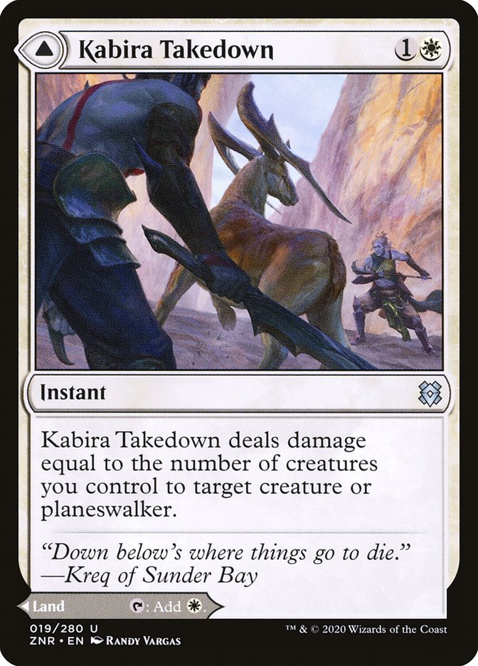 plateau mtg card Kabira Takedown // Kabira Plateau - MTG Single Card