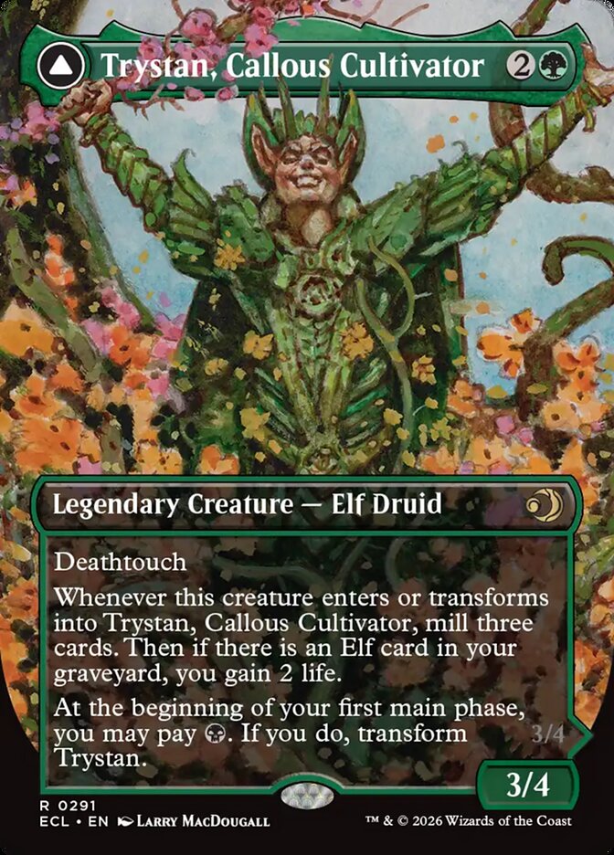 Trystan, Callous Cultivator // Trystan, Penitent Culler ecl 291