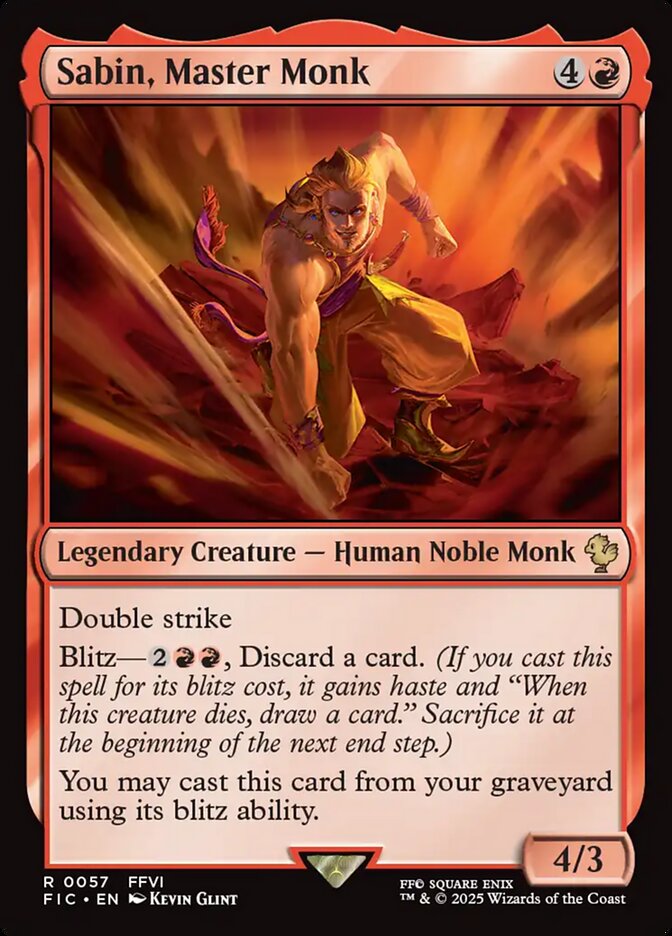 Sabin, Master Monk fic 57
