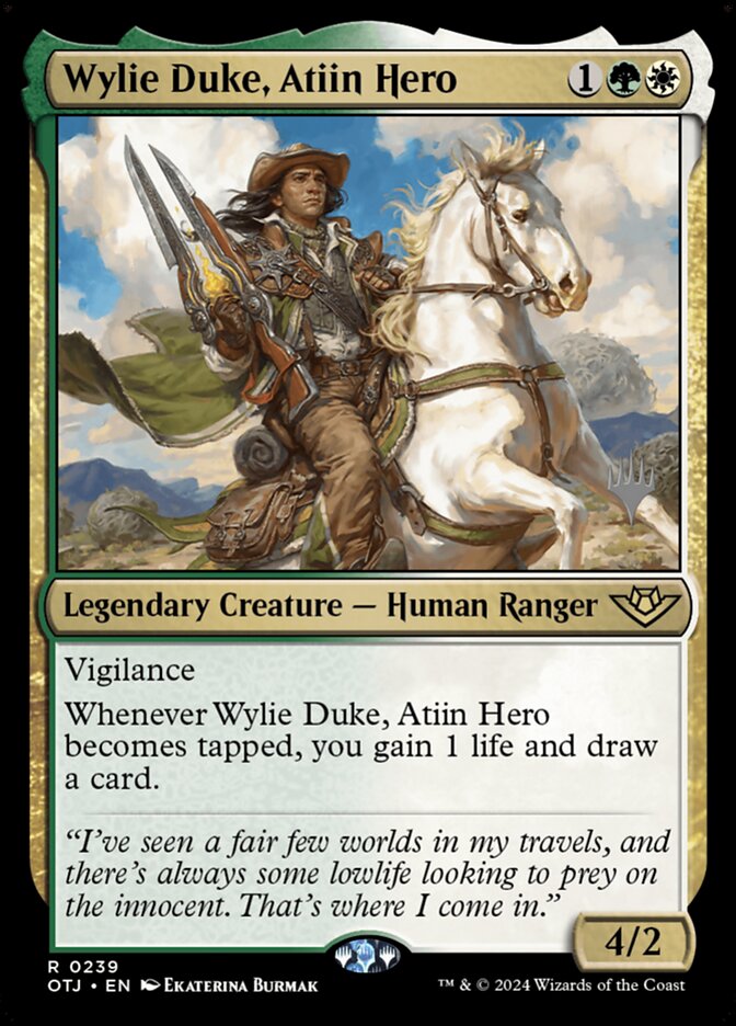 Wylie Duke, Atiin Hero potj 239p
