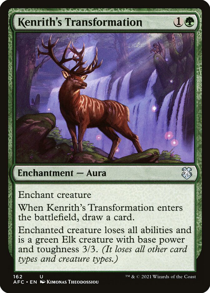 Kenrith's Transformation afc 162