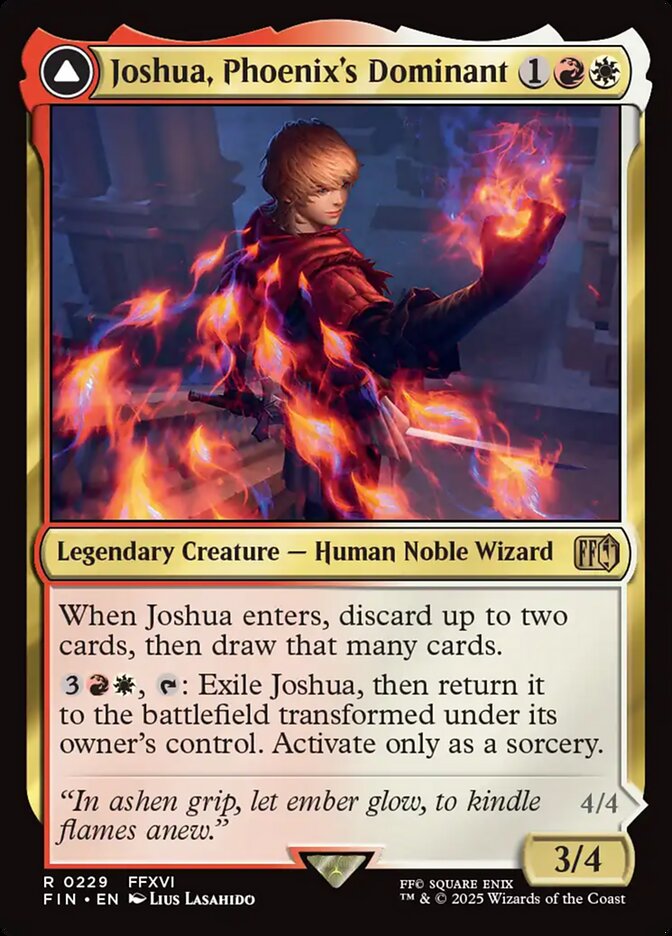 Joshua, Phoenix's Dominant // Phoenix, Warden of Fire fin 229