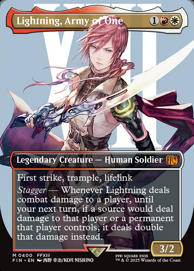 Lightning, Army of One fin 400