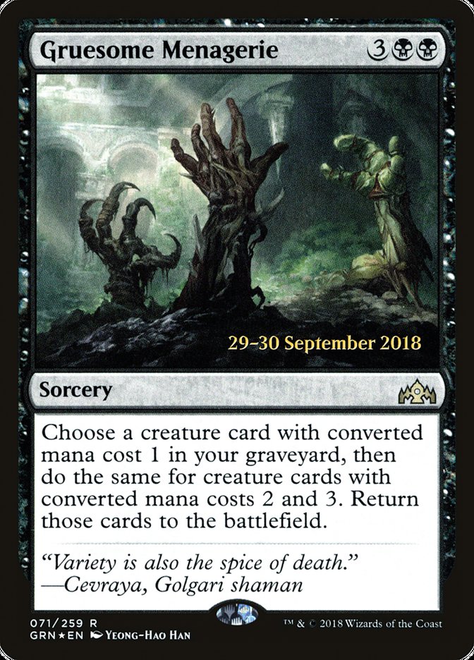 Gruesome Menagerie pgrn 71s