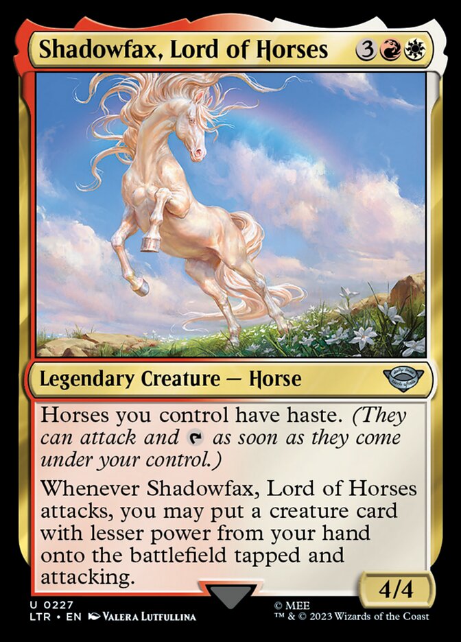 Shadowfax, Lord of Horses ltr 227