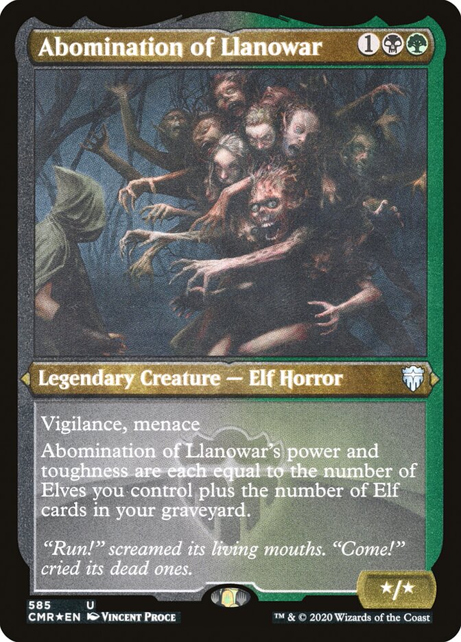 Abomination of Llanowar cmr 585