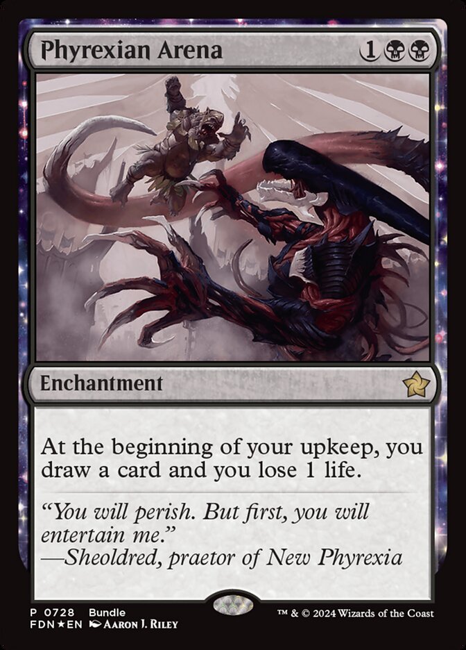 Phyrexian Arena fdn 728