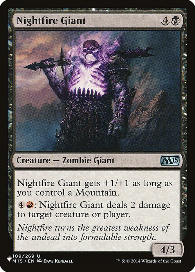 Nightfire Giant plst M15-109
