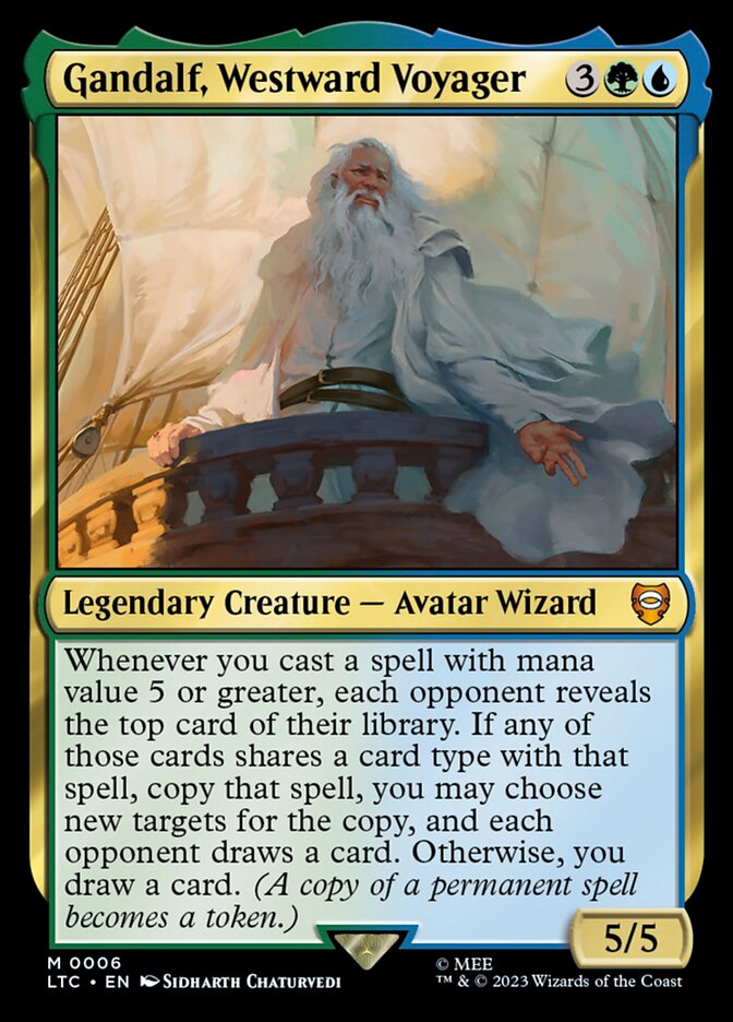 gandalf the white mtg card Gandalf, Westward Voyager – Moon MTG