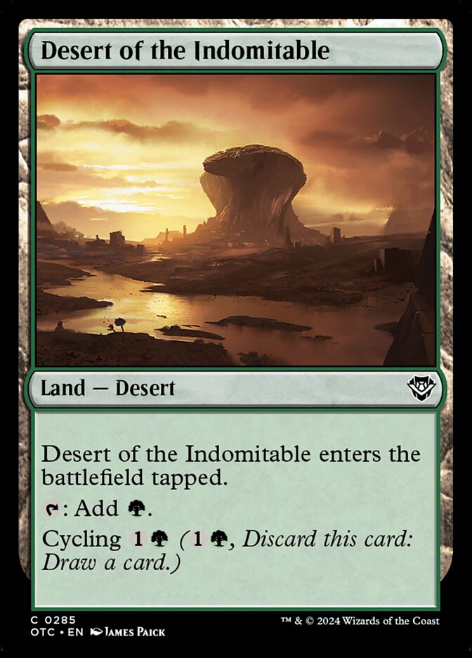 Desert of the Indomitable otc 285