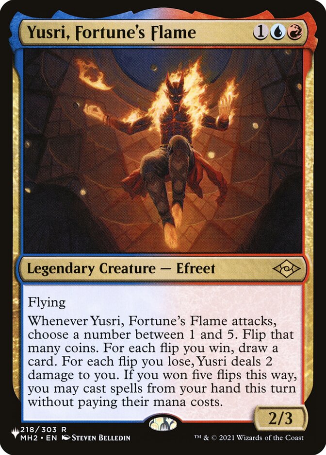 Yusri, Fortune's Flame plst MH2-218