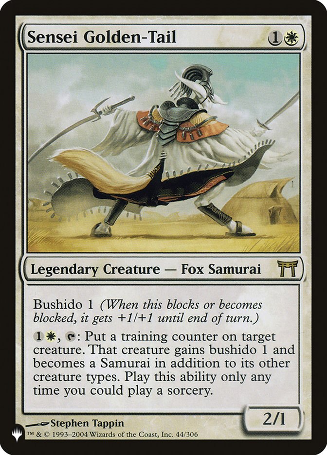 mtg bushido cards Sensei Golden-Tail