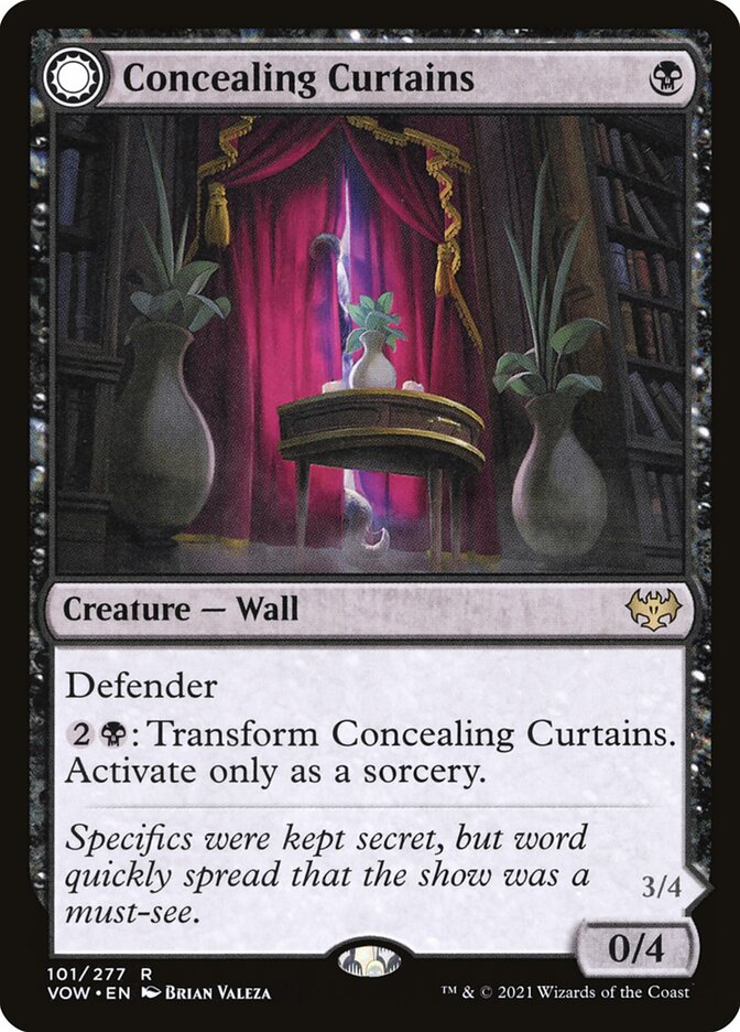 Concealing Curtains // Revealing Eye vow 101