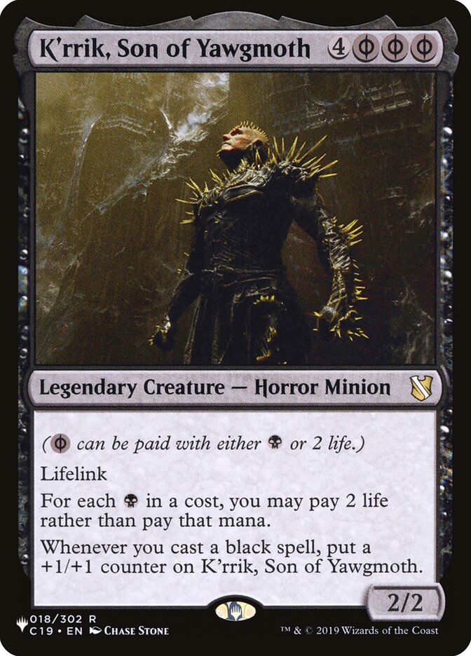 K'rrik, Son of Yawgmoth plst C19-18
