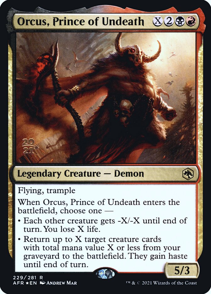 Orcus, Prince of Undeath pafr 229s