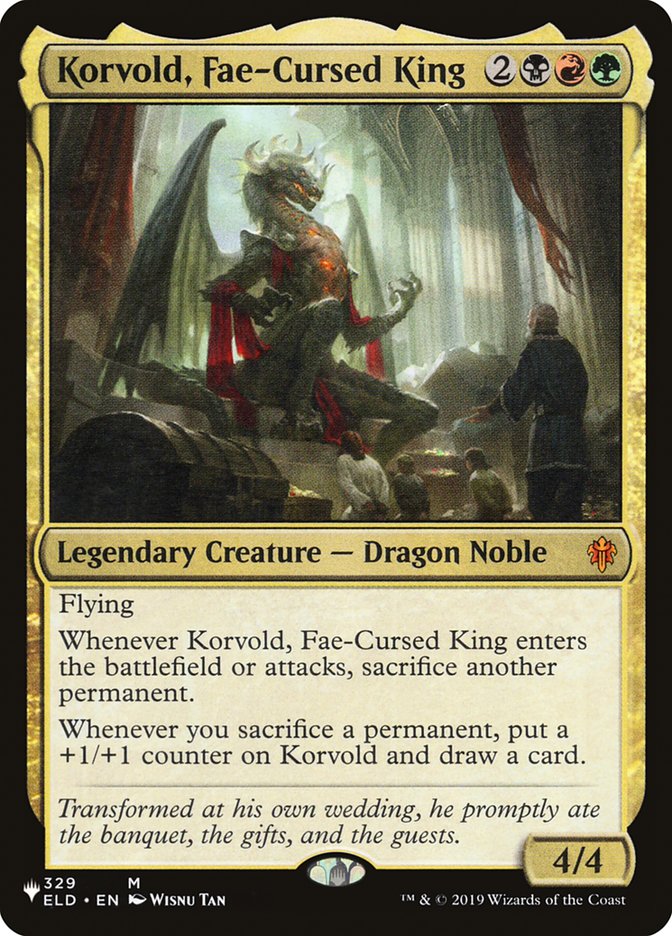 Korvold, Fae-Cursed King plst ELD-329