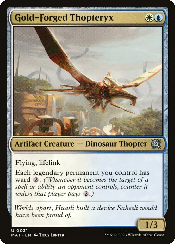 Gold-Forged Thopteryx mat 31