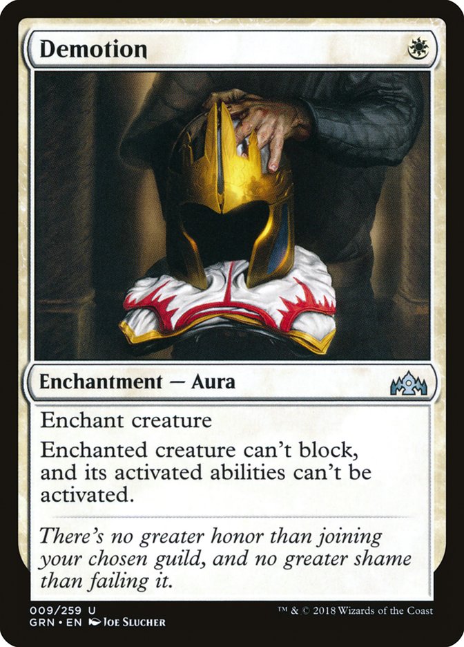 Demotion grn 9