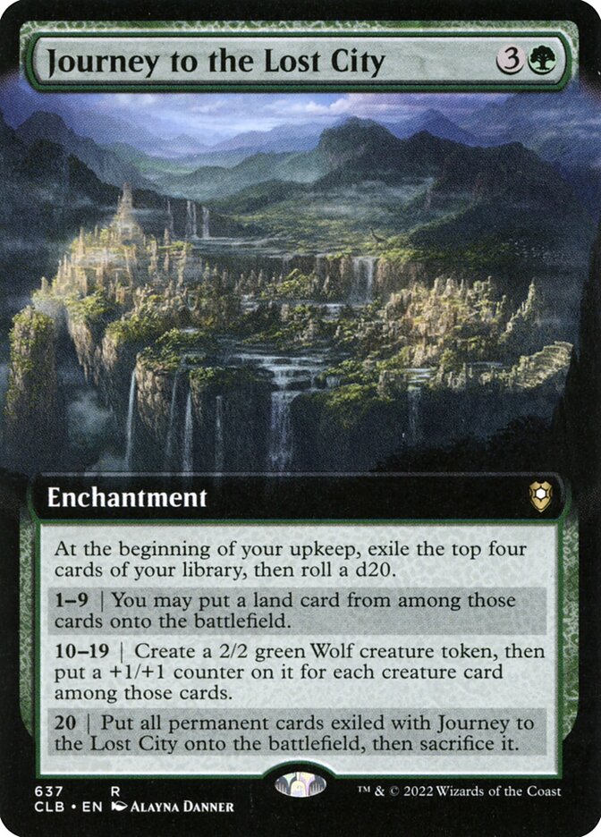Journey to the Lost City clb 637