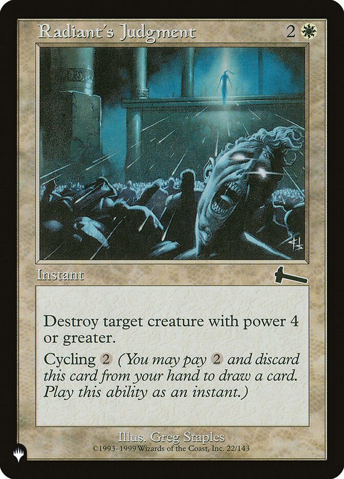 Radiant's Judgment plst ULG-22