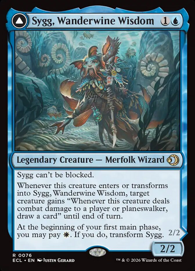 Sygg, Wanderwine Wisdom // Sygg, Wanderbrine Shield ecl 76