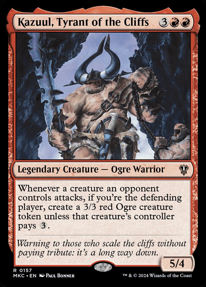 Kazuul, Tyrant of the Cliffs mkc 157